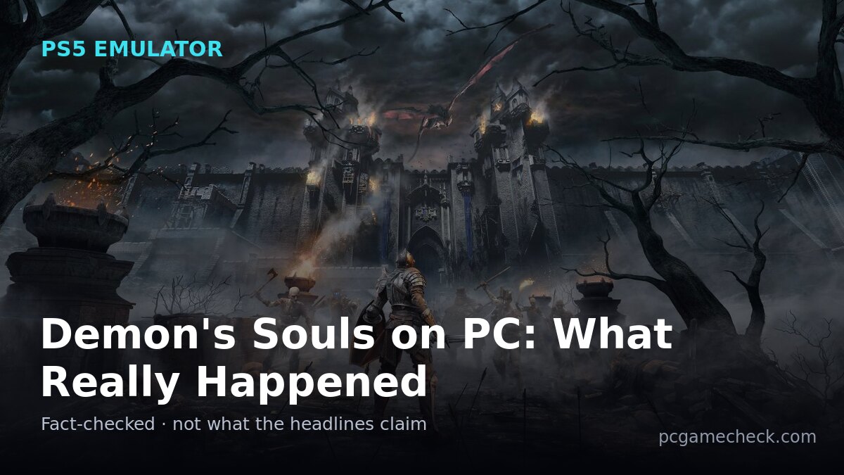 PS5 Emulator and Demon's Souls: What Really Happened